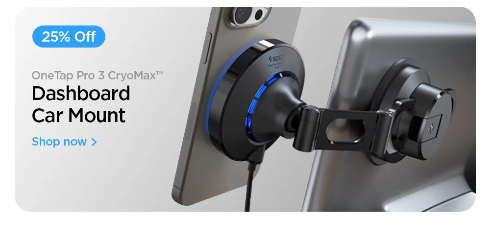 Get 25% OFF OneTap Pro 3 CryoMax™ Dashboard Car Mount.