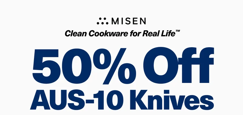 50% off AUS-10 Knives