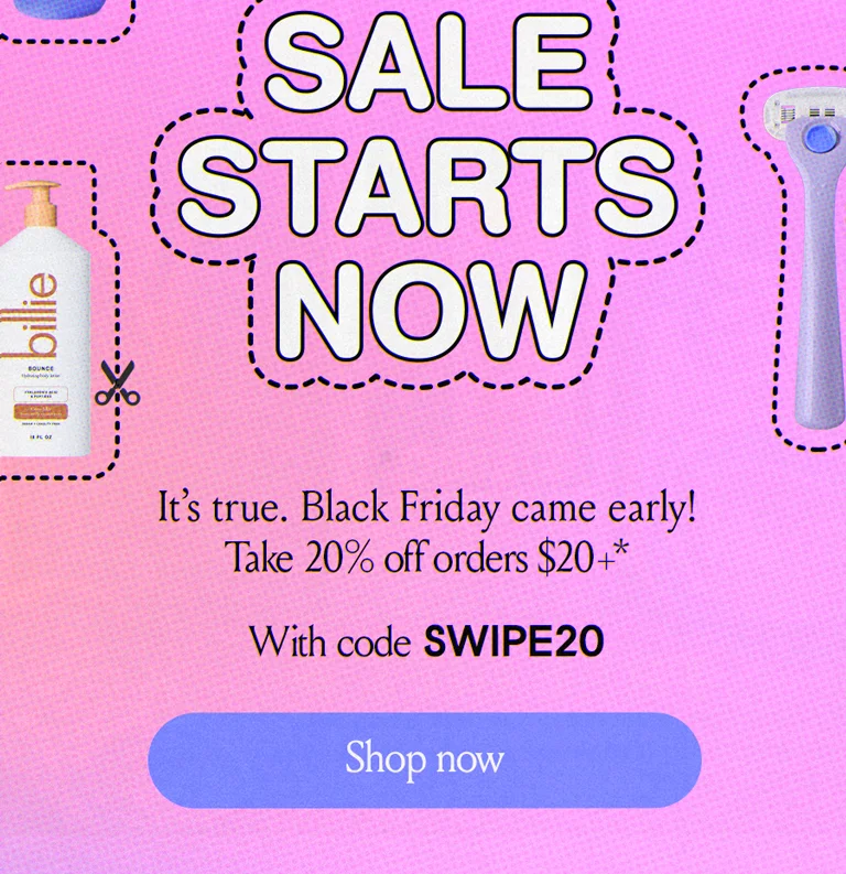 The Sale Starts Now – 20% off orders $20+