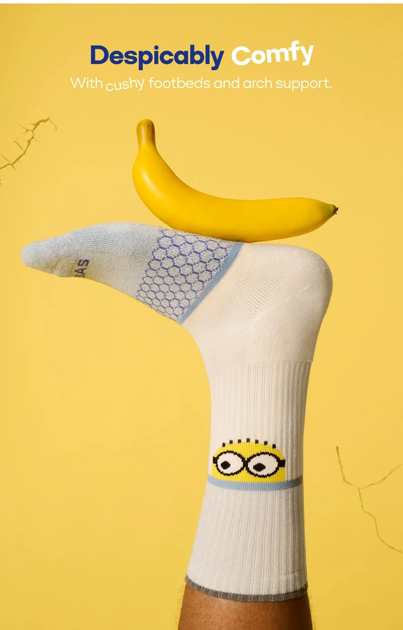 Despicably Comfy. With cushy footbeds and arch support.