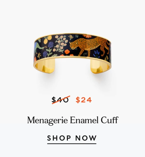 Menagerie Enamel Cuff