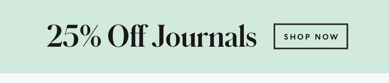 25% Off Journals