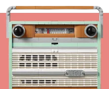 Dial up your creativity with the new LEGO® Icons Retro Radio.