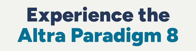 Experience the Altra Paradigm 8