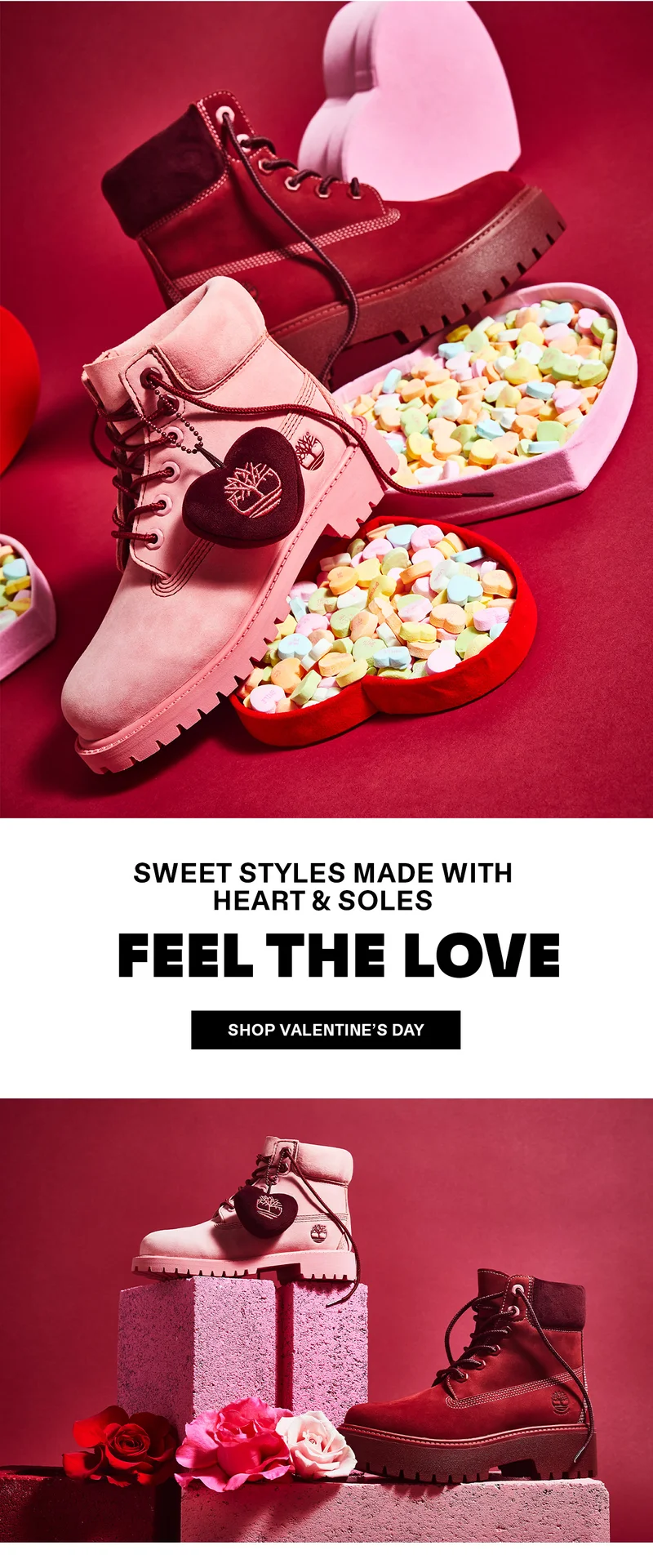 Sweet styles made with heart & soles. Feel the love. Shop Valentine's Day