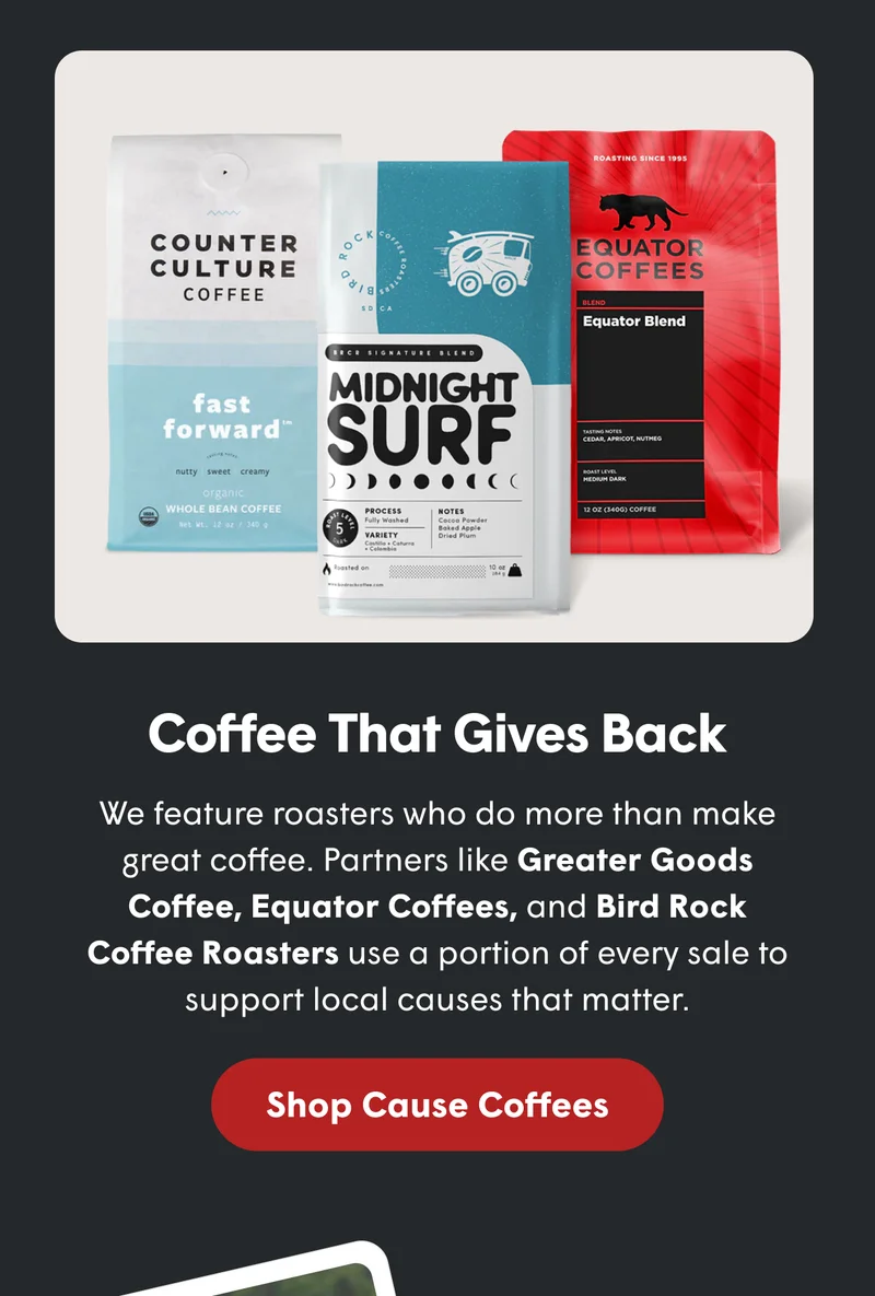 Shop Cause Coffees