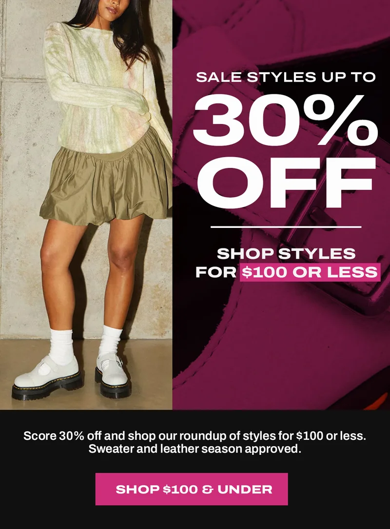 Shop $100 and under styles