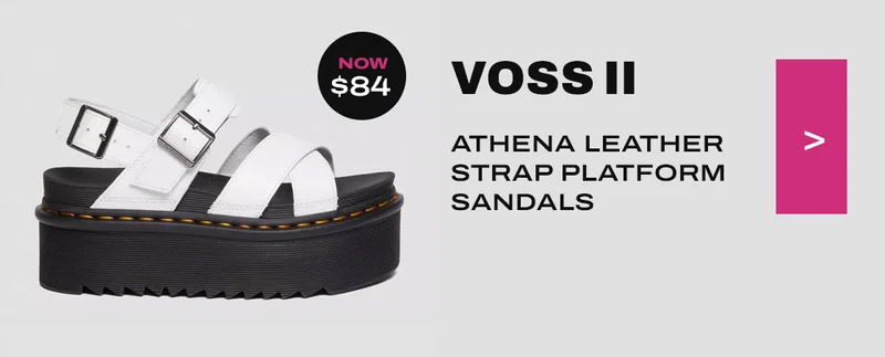 Voss II Athena Leather Strap Platform Sandals