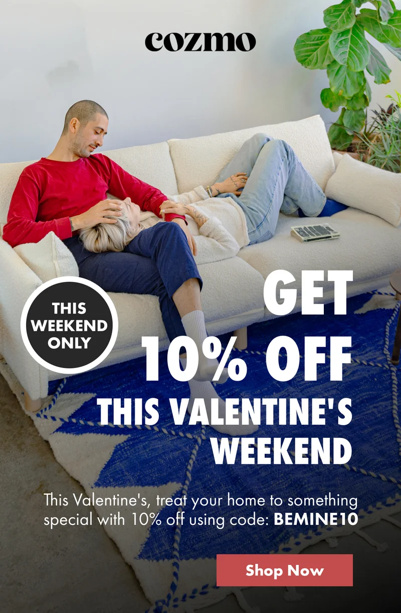 Get 10% Off - This Valentine's Weekend