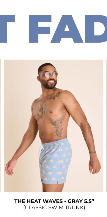 Classic Swim Trunk: The Heat Waves 5.5"