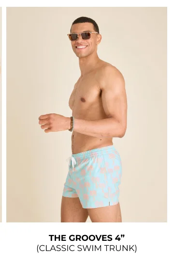 Classic Swim Trunk: The Grooves 4"