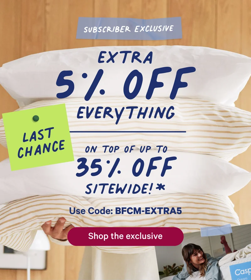 LAST CHANCE Extra 5% off Everything + Up to 35% off sitewide