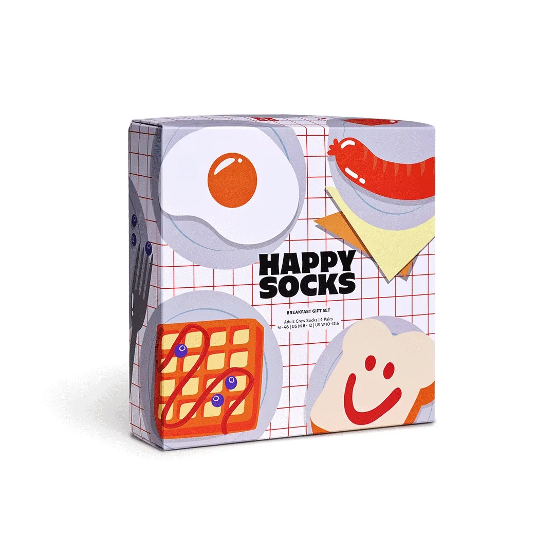 4-Pack Breakfast Socks Gift Set