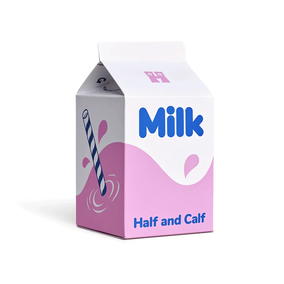 4-Pack Milk Carton Socks Gift Set
