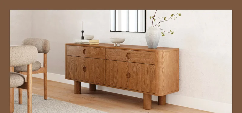 Keep things in the Scandi family with the Muhly Sideboard.