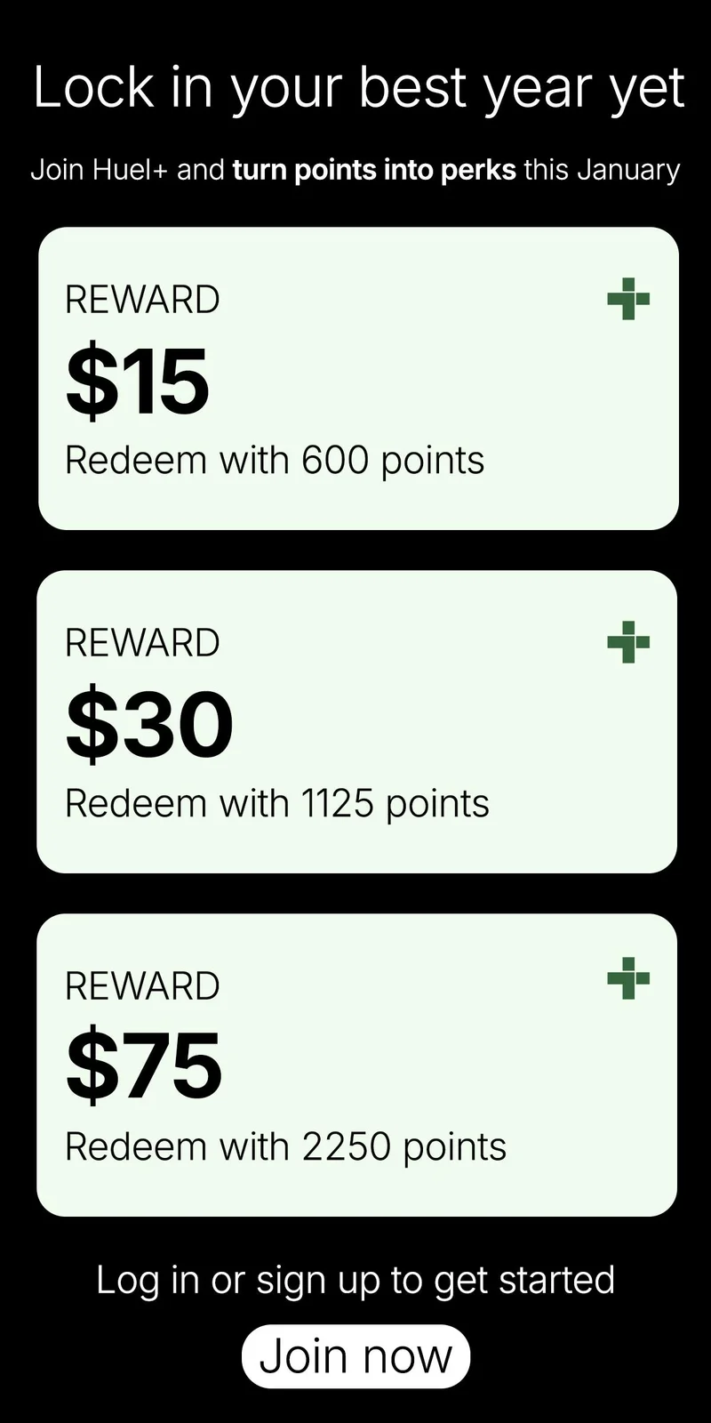 Turn points into perks