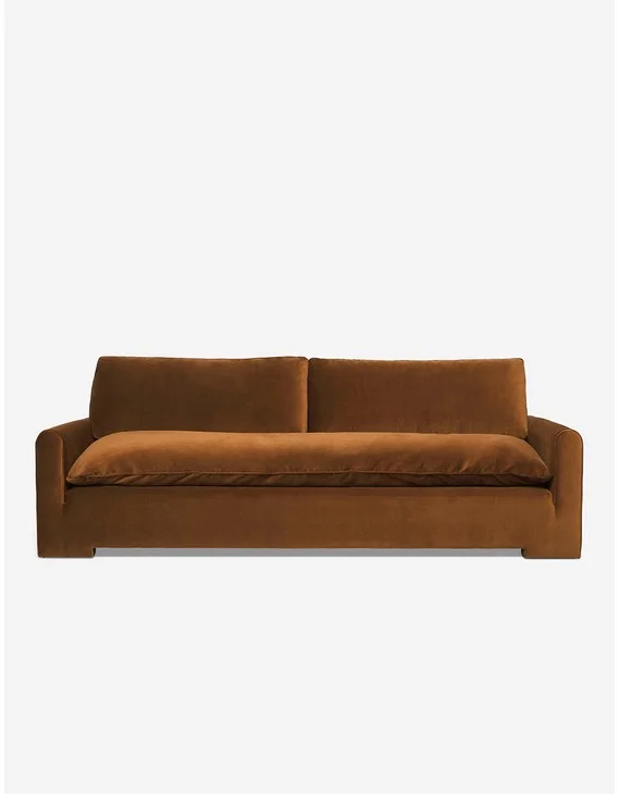Rupert Sofa by Sarah Sherman Samuel - Loden Porto Velvet / 103"W