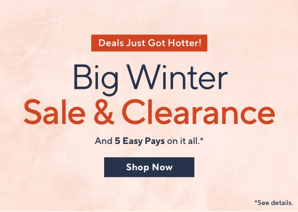 big winter sale & clearance