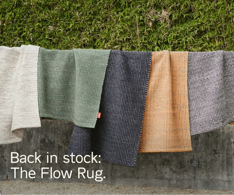Back in Stock: The Flow Rug. Now 20%* off during The Summer Sale.