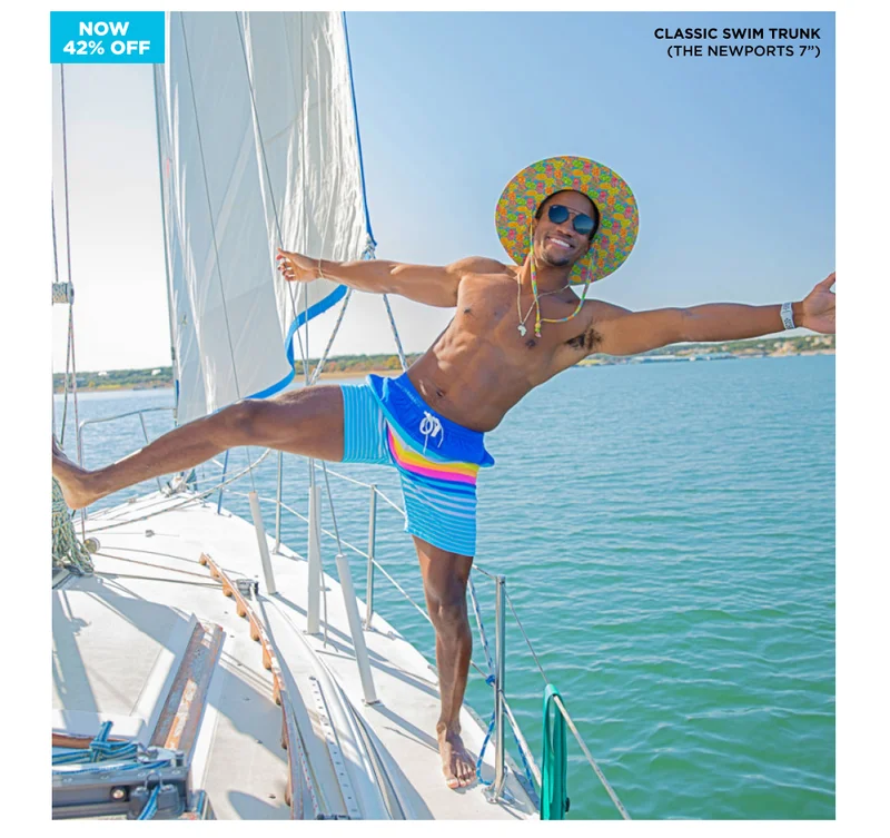 Classic Swim Trunks: The Newports 7"