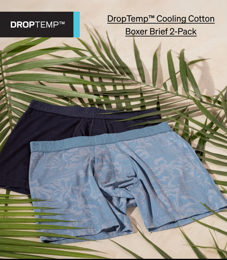 DropTemp™ Cooling Cotton Boxer Brief 2-Pack