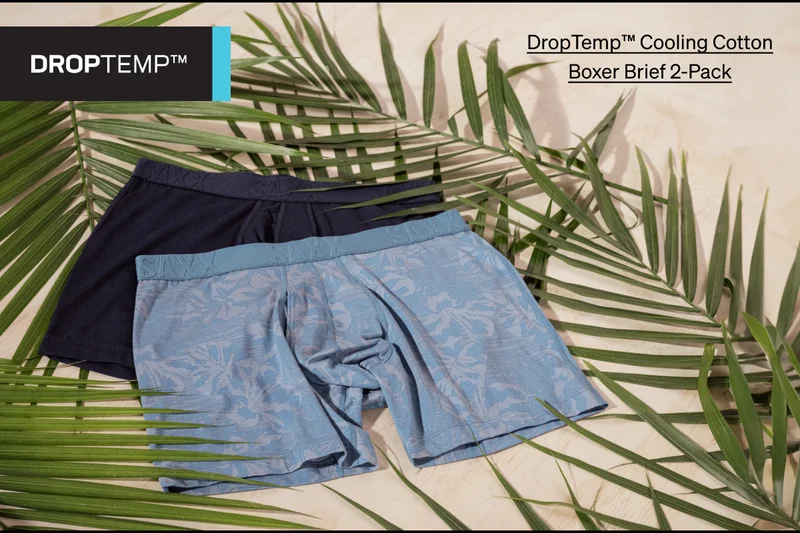 DropTemp™ Cooling Cotton Boxer Brief 2-Pack