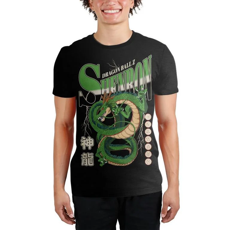 Dragon Ball Z Shenron Double Sided Glow in the Dark Graphic T-Shirt GameStop Exclusive