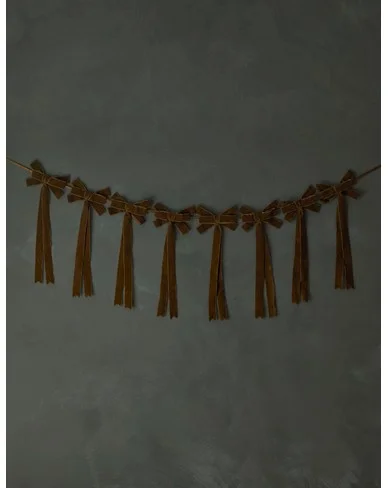 Mauree Velvet Garland - Toast