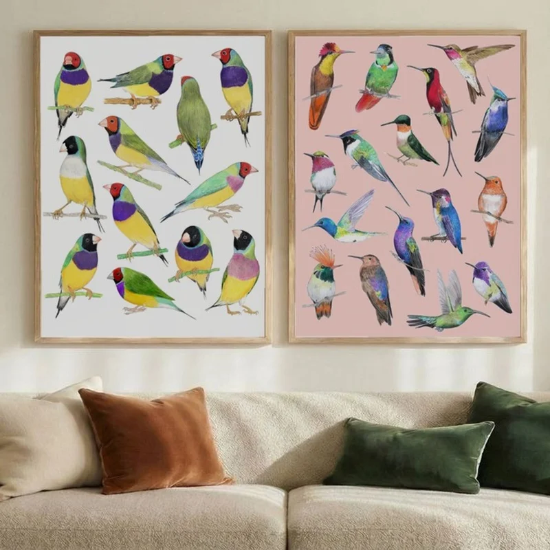 Image of Set of 2 Golden Aviary