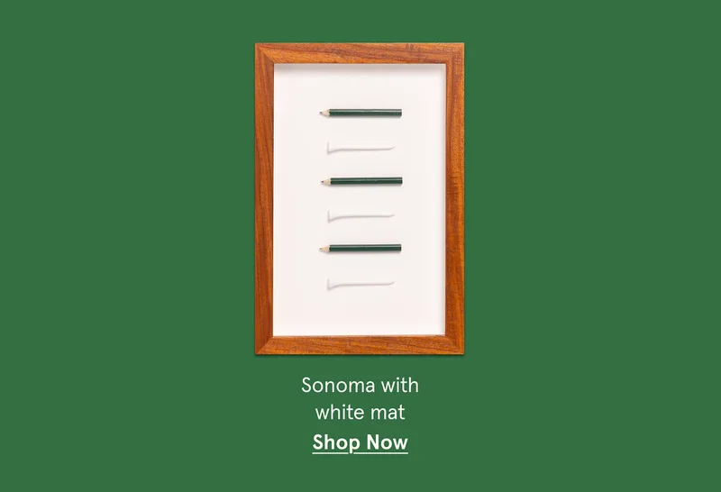 Sonoma with white mat