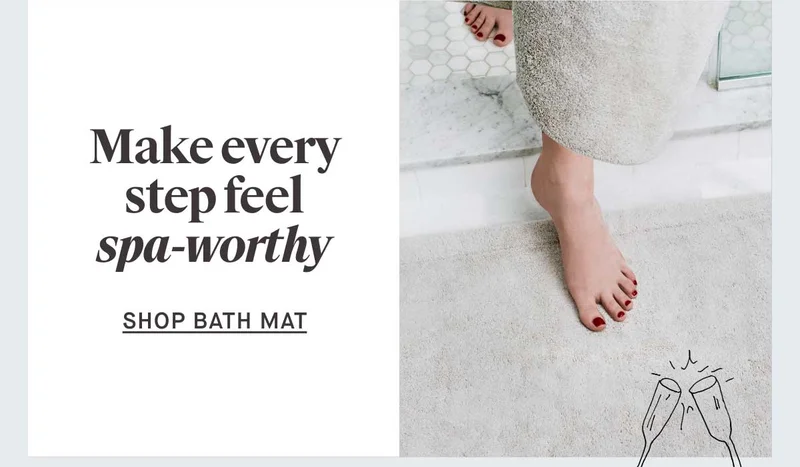 Make every step feel spa-worthy -- Shop Bath Mat