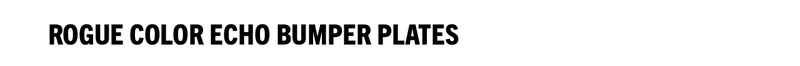 Rogue Color Echo Bumper Plates