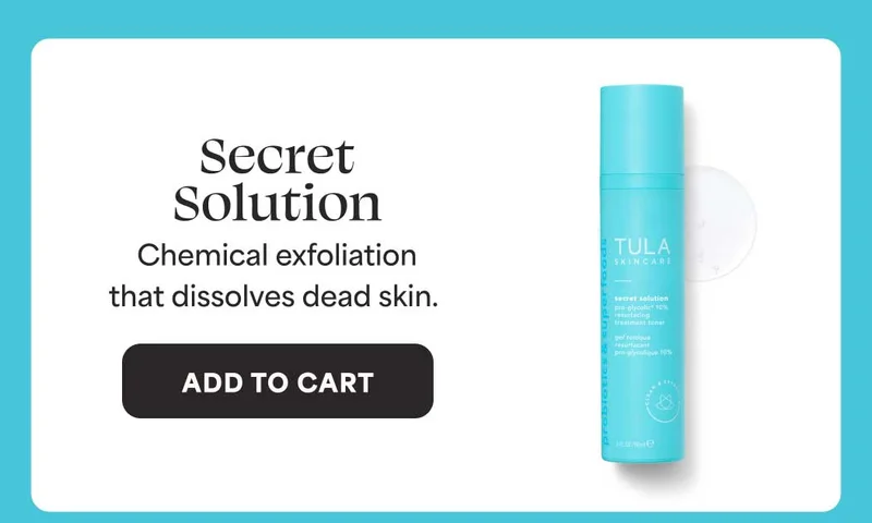 Secret Solution. Chemical exfoliation that dissolves dead skin. -- ADD TO CART