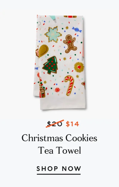 Christmas Cookies Tea Towel