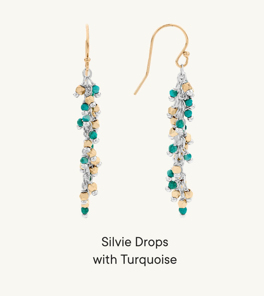 Silvie Drops with Turquoise Silvie Drops with Turquoise