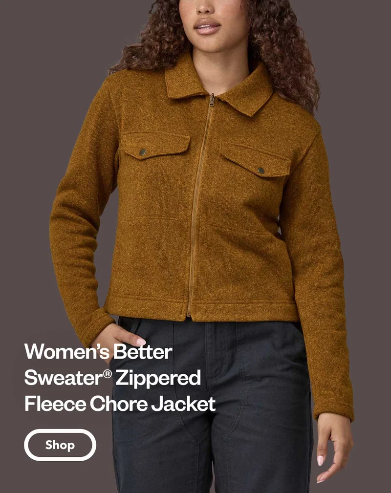Women’s Better Sweater Zippered Fleece Chore Jacket