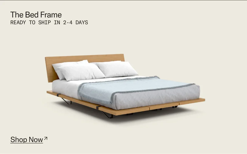 The Bed Frame: Now ready to ship in 2-4 days!
