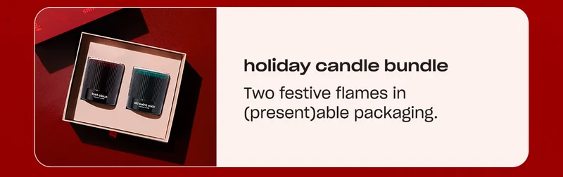 Two festive flames in (present)able packaging.