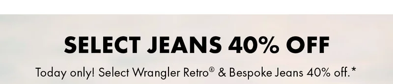Select jeans 40% off