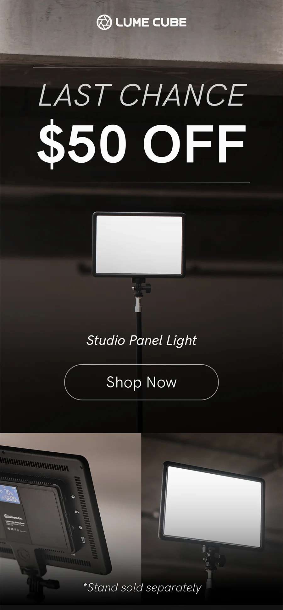 Last chance: $50 off on Studio Panel, shop now
