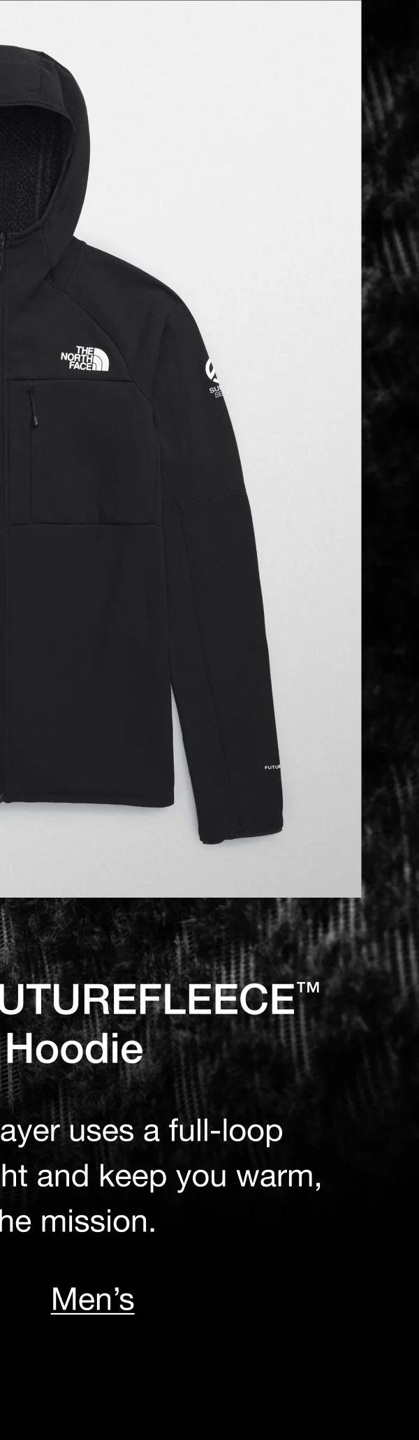 Summit Series FUTUREFLEECE™ Full-Zip Hoodie. This premium base layer uses a full-loop fabric to minimize weight and keep you warm, no matter the mission.