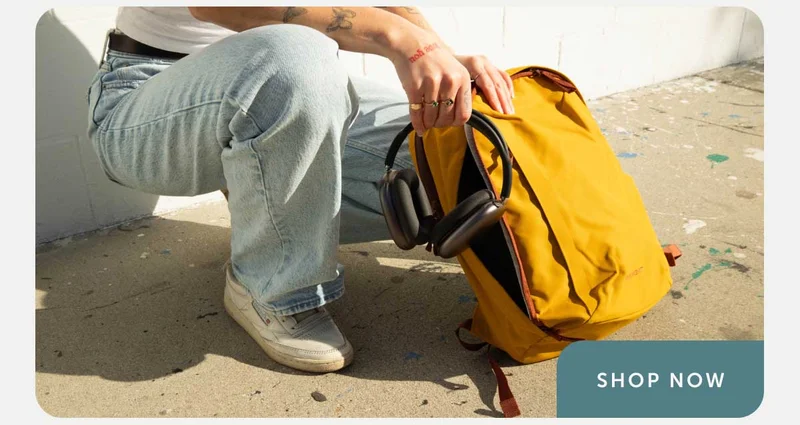 Image of yellow backpack - shop now