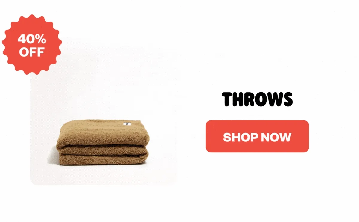 40% off throws