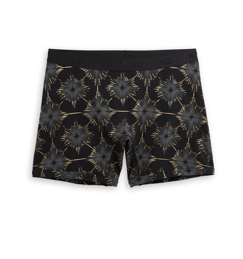Image of 6" No Fly Boxer Briefs - Art Deco Star