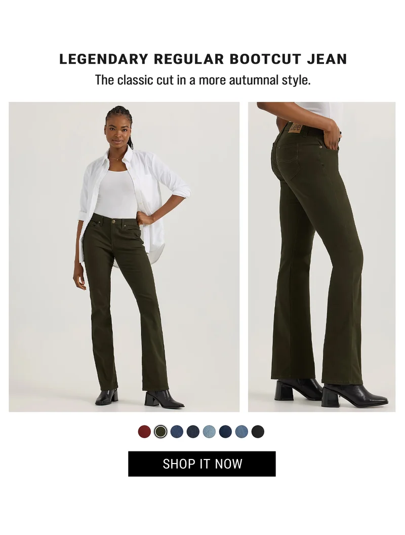 Legendary Regular Bootcut Jean The classic cut in a more autumnal style. Shop it Now