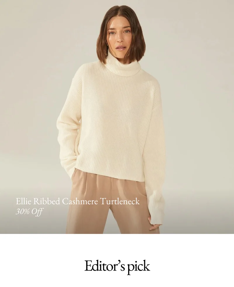 Ellie Chunky Cashmere Turtleneck