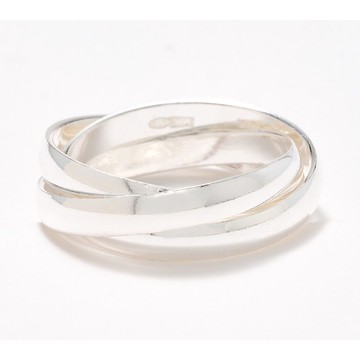 UltraFine 950 Silver Polished or Textured Rolling Ring