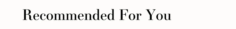 Recommeded For You
