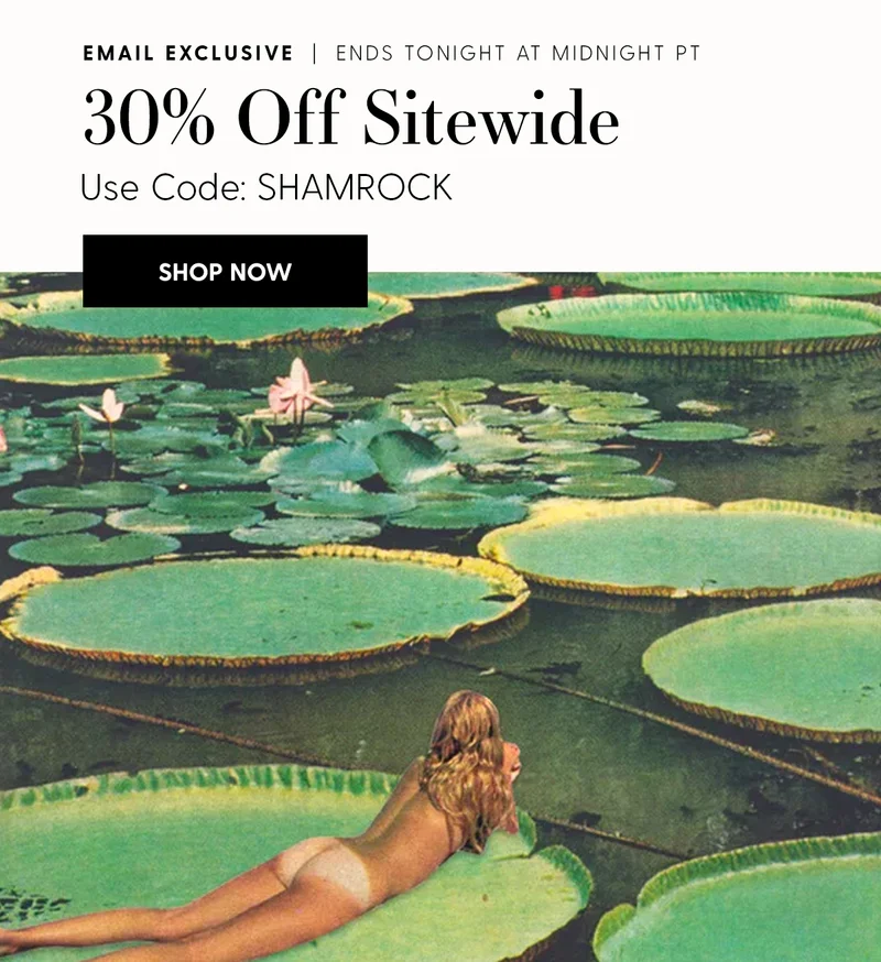 Exclusive | Ends at Midnight PT | 30% Off Sitewide | Use Code: discount code | Shop Now