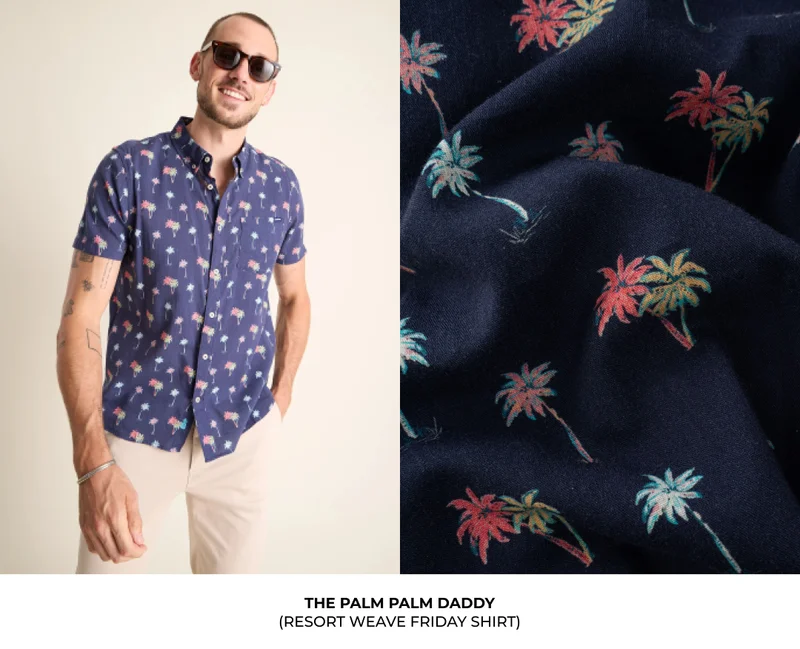 Resort Weave Friday Shirt: The Palm Palm Daddy